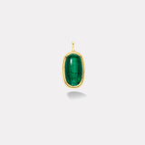 29.97ct Oval Cabochon Green Tourmaline Bounce Charm