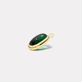 29.97ct Oval Cabochon Green Tourmaline Bounce Charm