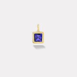6.64ct Princess Cut Tanzanite Bounce Charm
