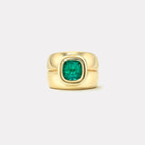 1.72ct Cushion Emerald Bounce Cigar Band