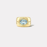 2.10ct Oval Aquamarine Bounce Cigar Band