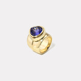 8.62ct Pear Tanzanite Bounce Cigar Band