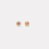 1.35ct Round Rhodolite Garnet Bounce Studs