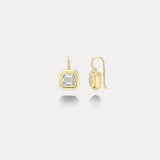 3.03ct Asscher Diamonds Bounce Earrings