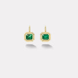2.05ct Emerald Cut Emerald Bounce Earrings