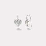 2.14ct GIA Heart Diamond Bounce Earrings