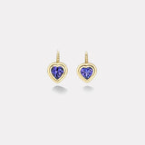 2.45ct Heart Tanzanite Bounce Earrings