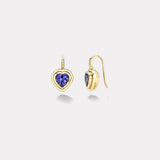 2.45ct Heart Tanzanite Bounce Earrings