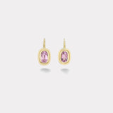 4.04ct Oval Lavender Kunzites Bounce Earrings