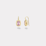 4.04ct Oval Lavender Kunzites Bounce Earrings