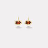 4.6ct Oval Spessartite Garnets Bounce Earrings