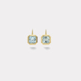 6.6ct Asscher Aquamarines Bounce Earrings