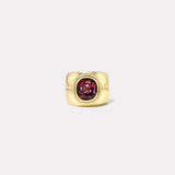 4.14ct Cushion Rhodolite Garnet Bounce Cigar Band