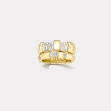 Classic 1.8ct Diamond Vein Double Coil Bond Ring