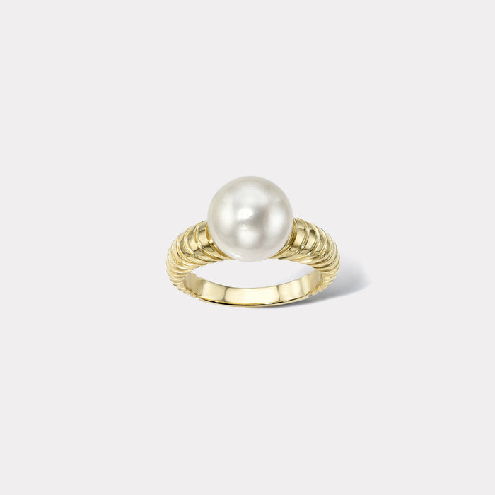 Classic South Sea Pearl Modern Love Ring