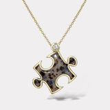 Inlay Impetus Puzzle Pendant in Dendrite