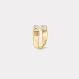 Diamond Baguette Buckle Ring