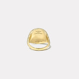 Tiger Fantasy Signet Ring with Diamonds
