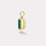 Double Skin Bezel Charm - 8.02ct Emerald