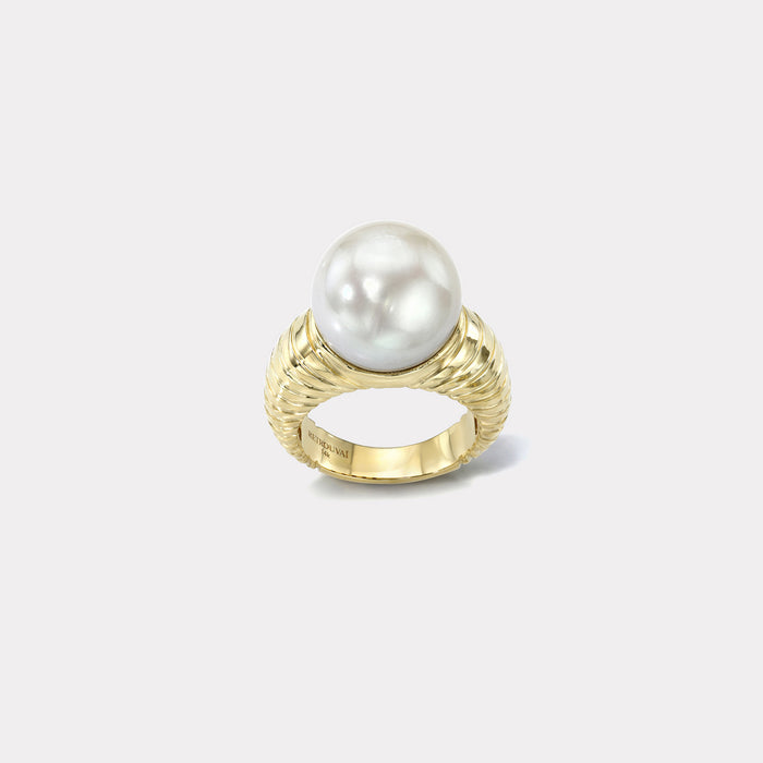 Grandfather South Sea Pearl Modern Love Ring