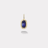 2.78ct Oval Tanzanite Heirloom Bezel Charm