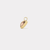 5.86ct Pear Pink Tourmaline Heirloom Bezel Charm