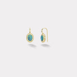 1.83ct Oval Mismatched Australian Opals Heirloom Bezel Earrings