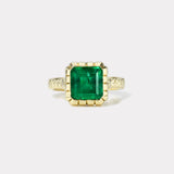 4.17ct Emerald Heirloom Bezel Ring