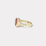 4.21ct Bubblegum Pink Tourmaline Heirloom Bezel Ring