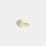 6.74ct Ethiopian Opal Heirloom Bezel Ring