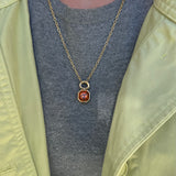9.15ct Asscher Citrine Vein Pendant
