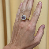 3ct Spinel and Diamond Heirloom Bezel Ring