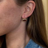 4.6ct Oval Spessartite Garnet Bounce Earrings