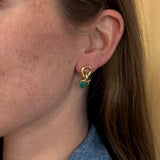 2.33 Pear Emerald Vein Earrings