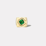 2.68ct Emerald Cut Tsavorite Impetus Interlocking Puzzle Ring