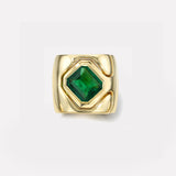 Impetus Interlocking Puzzle Ring with 2.79ct Emerald