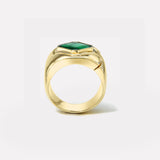 Impetus Interlocking Puzzle Ring with 2.79ct Emerald