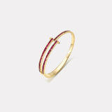 Magna Bracelet with Carre Rubies