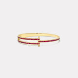 Magna Bracelet with Carre Rubies