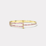 Magna Bracelet with Carre Cut Pink Sapphires
