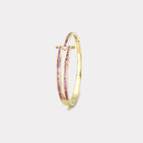 Magna Bracelet with Carre Cut Pink Sapphires