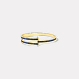 Magna Bracelet with Baguette Blue Sapphires