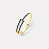 Magna Bracelet with Baguette Blue Sapphires