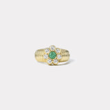 .43ct Paraiba Tourmaline Modern Love Flower Ring