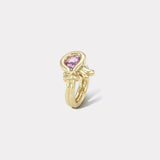 1.06ct Pear Pink Sapphire Loop Ring