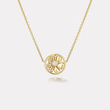 Petite Bonded Flower Pendant