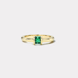 Magna Barrel Ring - Baguette Emeralds