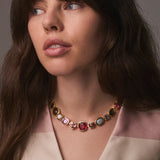 One-of-a-Kind Mixed Stone Heirloom Bezel Treasure Necklace