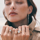 0.96ct Oval Peach Spinel Vein Ring