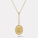 Grandfather Fantasy Signet Pendant Necklace - Tiger